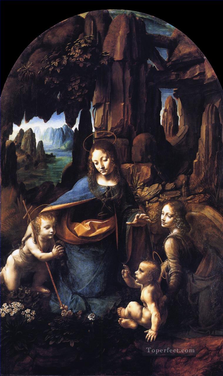 岩窟の聖母 1491年 レオナルド・ダ・ヴィンチ油絵